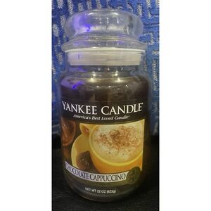 Rare, Retired, VHTF Yankee Candle "Chocolate Cappuccino" Large Jar 22oz